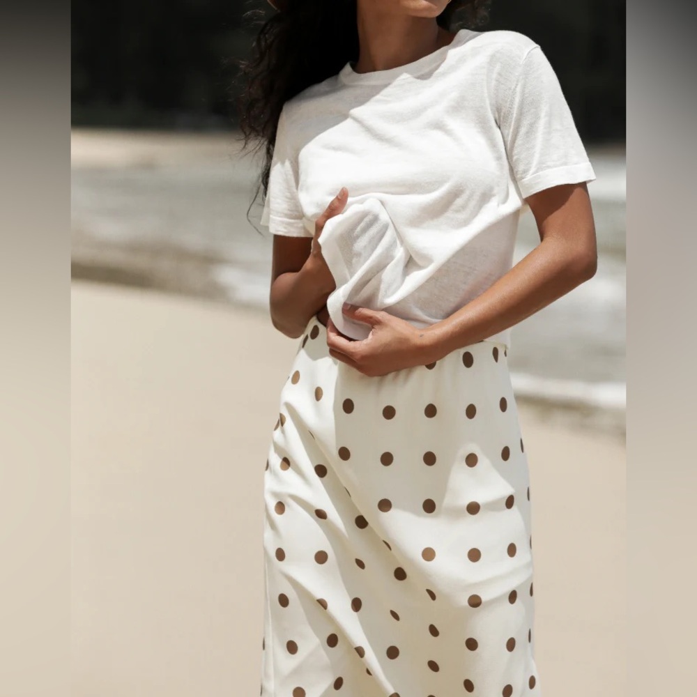 Jenni Kayne Cleo Skirt Polka Dot Large